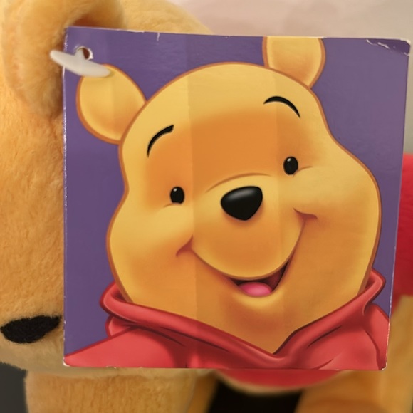 WINNIE THE POOH BEAR Plush Stuffed Animal Toy. Made by Fisher-Price in 2001. - Picture 6 of 8